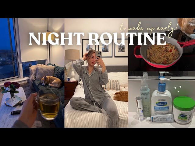 MY NIGHT ROUTINE TO WAKE UP EARLY | healthy habits & relaxation.