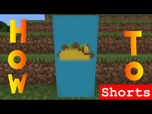 Minecraft: How to Make a Delicious Taco Food Banner Design - Tutorial