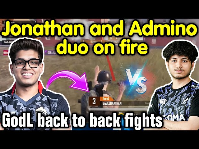 Jonathan Admino on fire 🔥 Godlike back to back 4v4 fights 🇮🇳