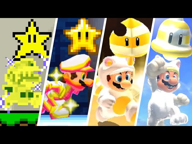 Evolution of Invincible Mario (1985 - 2021)