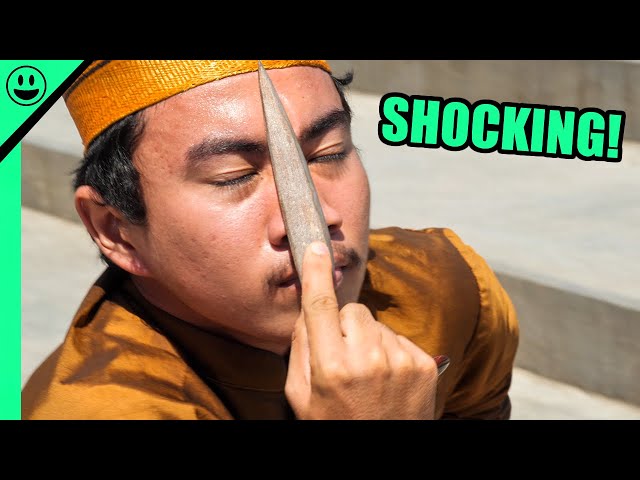 EXTREME Indonesian Knife Ritual!!! (Raw Clip)