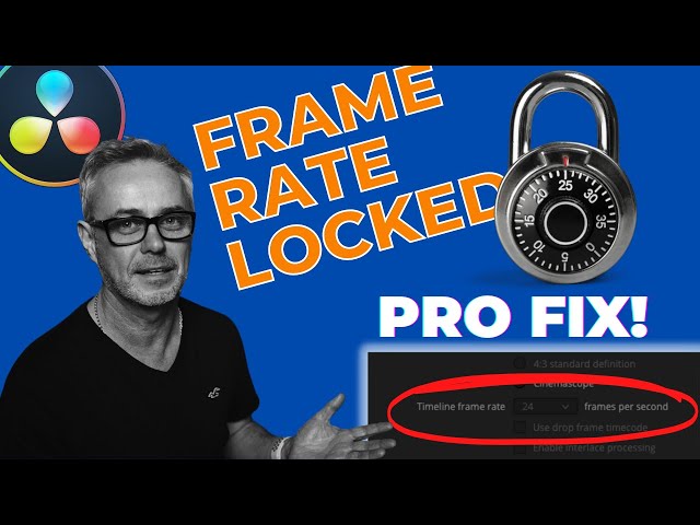 Why I cant set the Frame Rate in Resolve - EASY FIX for Beginners