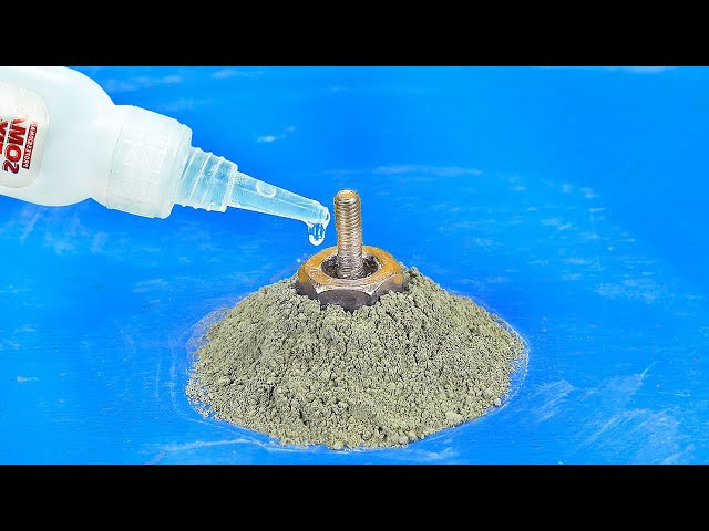 Works Like Magic! Pour Super Glue on Cement and Be Amazed