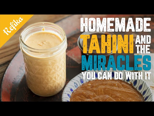 How to Make Tahini At Home? The Perfect VEGAN Sauce! | Tahini, Hibeş, Tahini Salad Dressing
