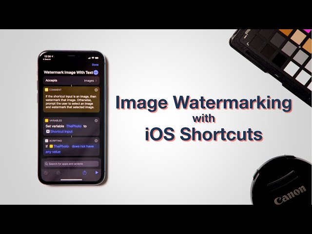 Automate Image Watermarking using iOS Shortcuts (Shortcut Sunday)