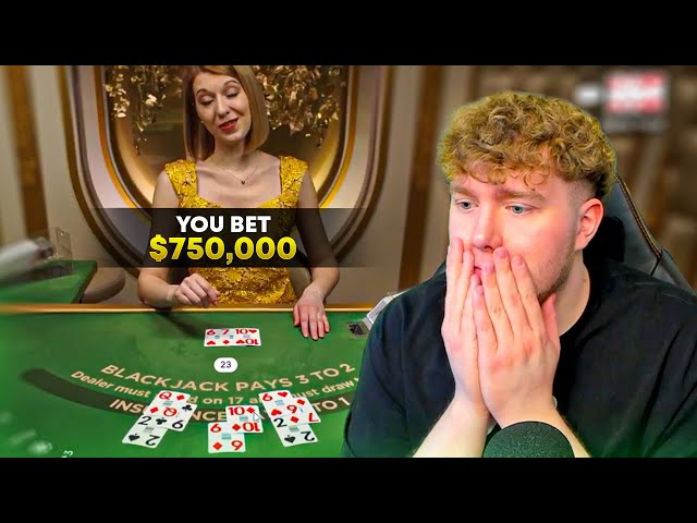 Betting $750,000 on BLACKJACK in 20 minutes
