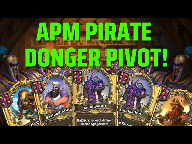 APM Pirate Donger Pivot! | Hearthstone Battlegrounds Gameplay | Patch 21.3 | bofur_hs