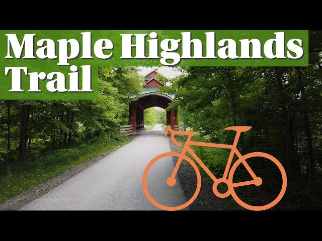 21-mile bike ride on The Maple Highlands Trail