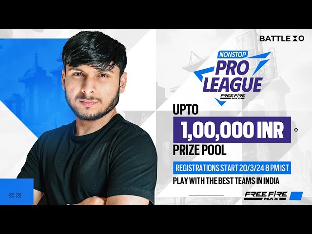 How to register for Non-Stop Gaming pro League | Upto 1,00,000 Prize Pool | FreeFireMax