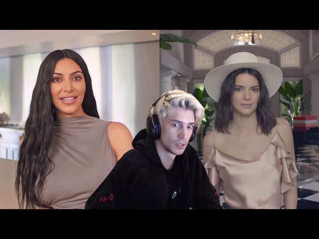 XQC REACTS to 73 Questions With Kim Kardashian / Kendall Jenner | Vogue