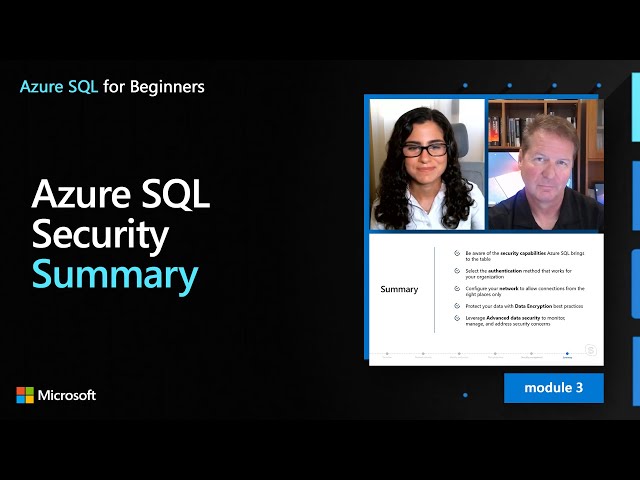 Azure SQL Security – Summary | Azure SQL for beginners (Ep. 33)