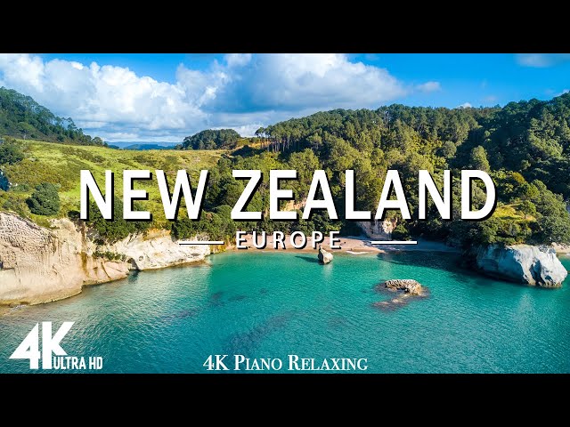 FLYING OVER NEW ZEALAND (4K UHD) - Relaxing Music Along With Beautiful Nature Videos - 4K Video HD