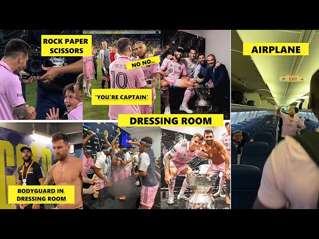 🤣What Ciro Wants? Messi Inter Miami Dressing Room & Airplane Celebration | Messi Yedlin Moment!