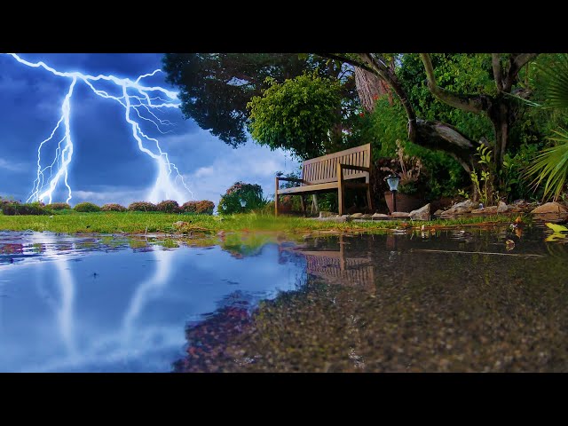 Thunderstorm Sounds for Sleeping or Studying ⛈️ Rainstorm White Noise 10 Hours