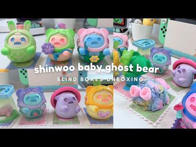 unboxing shinwoo baby ghost bear - secret bear garden blind boxes (ft. kikagoods)