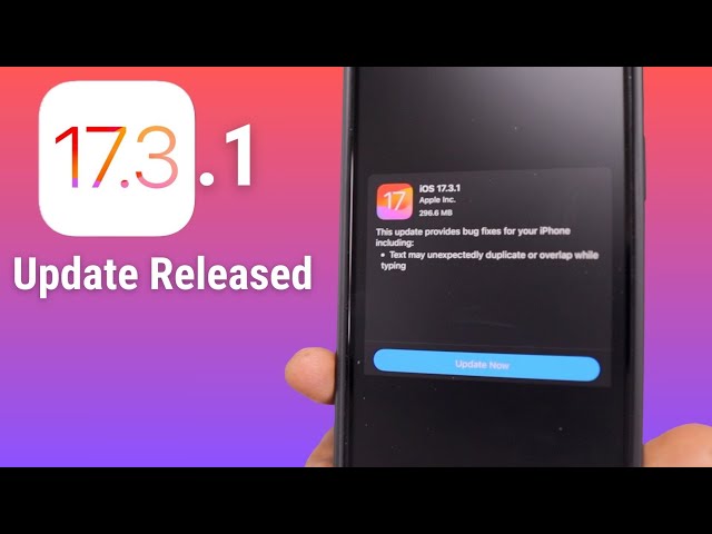iOS 17.3.1, WatchOS 10.3.1 and macOS 14.3.1 🔥 Updates and Changes