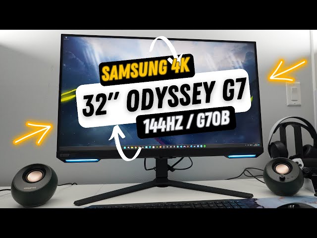 Samsung 32-inch Odyssey G7 4K Gaming Monitor Unboxing & Review : G70B