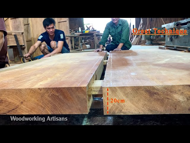 Top Woodworking Ideas || Making A Tea table From Extremely Heavy Solid Wood - Excellent Workmanship