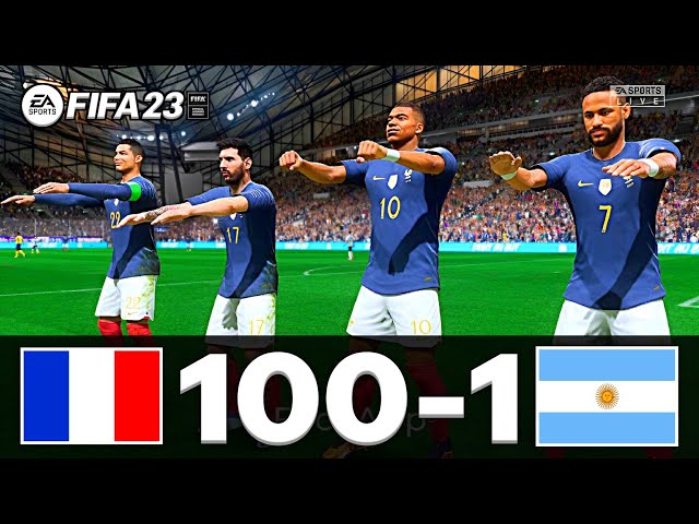 FIFA 23 - MESSI, RONALDO, MBAPPE, NEYMAR, ALL STARS | FRANCE 100 - 1 ARGENTINA