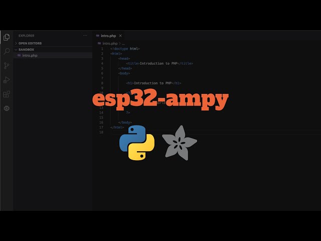 Introduction to Micropython, ESP32, and Ampy