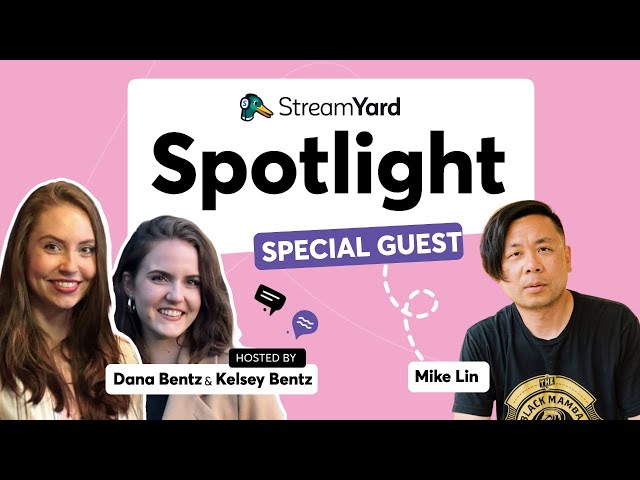 StreamYard Spotlight with Mike Lin From T-Shirts Matter