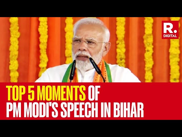 PM Modi Takes On Congress-RJD In Bihar's Jamui; Lashes Out On INDI Alliance