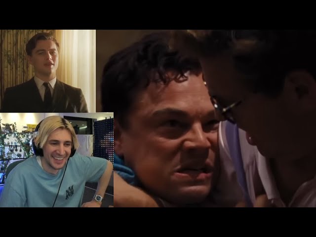 xQc reacts to Leonardo Dicaprio - Catch me if you can, Wolf of Wall Street (with chat!)