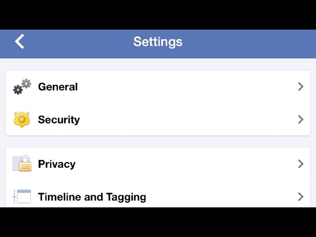 Facebook for iPhone: Privacy Settings