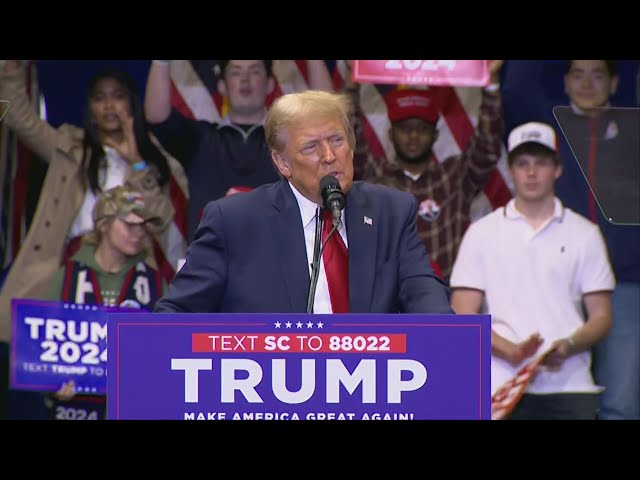 Trump holds rally in Rock Hill ahead of SC's primary