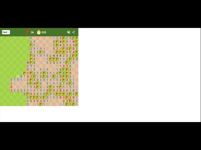 Google Minesweeper (Hard) in 89 Seconds