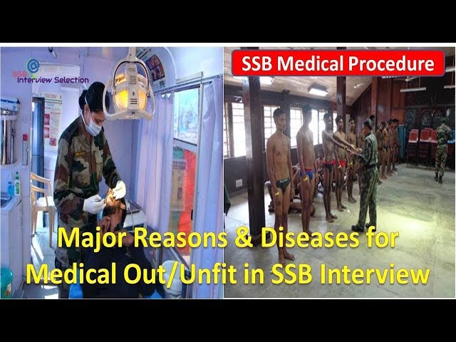 Major Diseases & Reasons for medical out in SSB Interview || SSB Medical Procedure