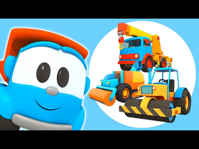 Leo der Lastwagen Kompilation. Leo baut Fahrzeuge für Kinder. Cartoon auf Deutsch