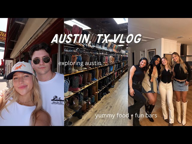 austin vlog: bar hopping, good eats + fun with friends | maddie cidlik