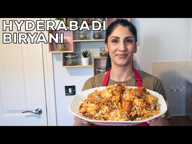 Hyderabadi Biryani Recipe | Spiced Meat & Rice | Chicken & Rice Recipe | Tutorial | DIY | Eid