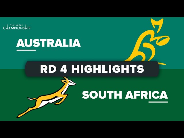 The Rugby Championship | Australia v South Africa - Round 4 Highlights