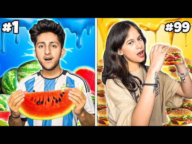 Who Can Eat 10 Random Food Items In 2 Hours 😂 Funny Food Challenge !