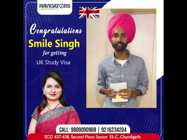 Success Story | Smile Singh | Study Visa in UK | Navigators Overseas