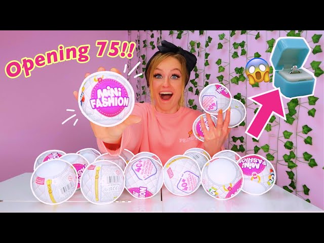 [ASMR] Unboxing 75 *FASHION* Mini Brands!!😱👗*RARE DIAMOND RING HUNT!*😍💍 | Rhia Official♡