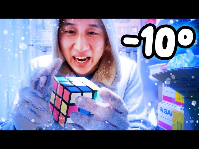 WHY AM I SOLVING THIS RUBIK'S CUBE IN A FREEZER? 🥶