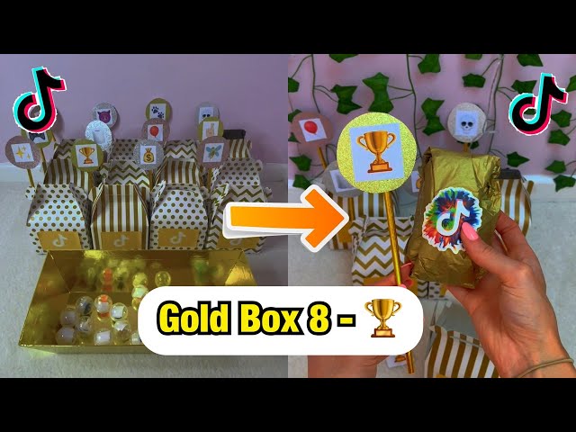 TikTok Mystery GOLD Boxes - Box 8!!🏆 *ASMR*  #Shorts