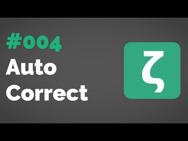 [[Zettlr HowTo]] #004: AutoCorrect and Magic Quotes