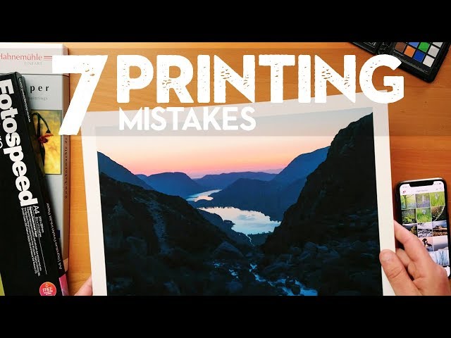 7 PHOTO PRINTING MISTAKES to AVOID (with examples)