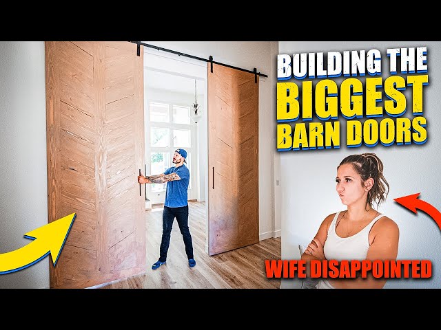 Building GIANT Barn Doors + WIFE DISAPPOINTED || Concrete Slab House Reno (Ep.12)