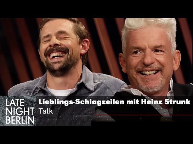 Lieblings-Schlagzeilen der "Bild", mit Heinz Strunk | Talk | Late Night Berlin