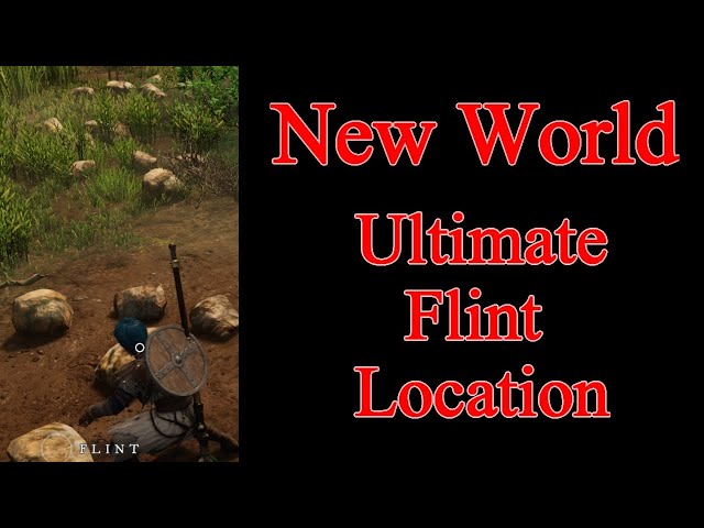 New World Flint Farming Location - BEST FLINT SPOT IN THE GAME