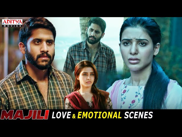 Majili Hindi Dubbed Movie Love & Emotional Scenes | Naga Chaitanya, Samantha | Aditya Movies
