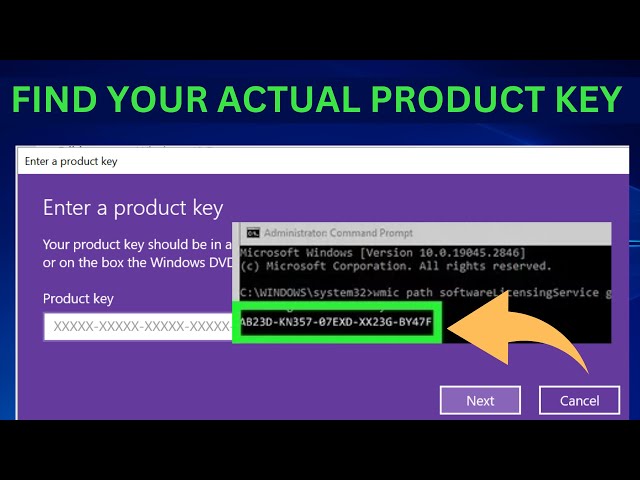 How to Find Product key For Windows 10/11 (2 Ways) |Find your Actual Windows product key
