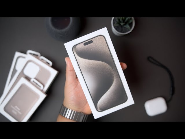 iPhone 15 Pro Max (Natural Titanium) Unboxing and First Impressions!