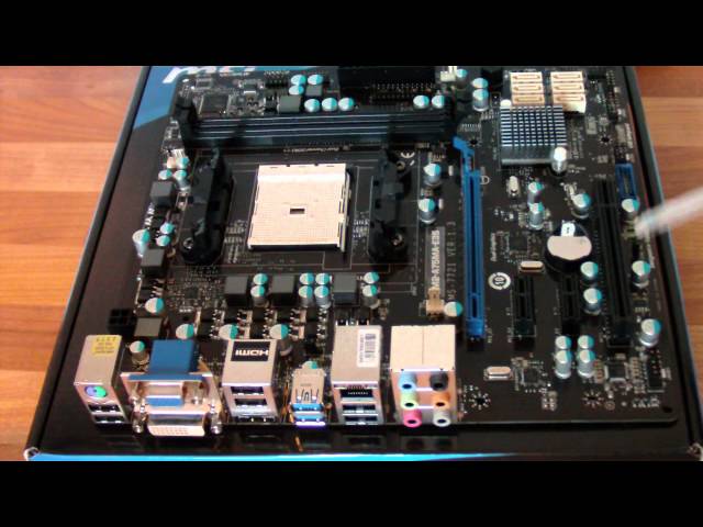 Unboxing & Look at MSI FM2-A75MA-E35 Motherboard