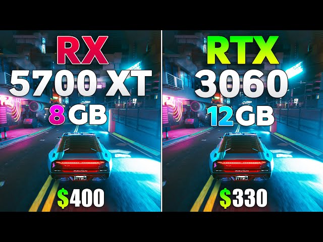 RTX 3060 vs RX 5700 XT - Test in 8 Games